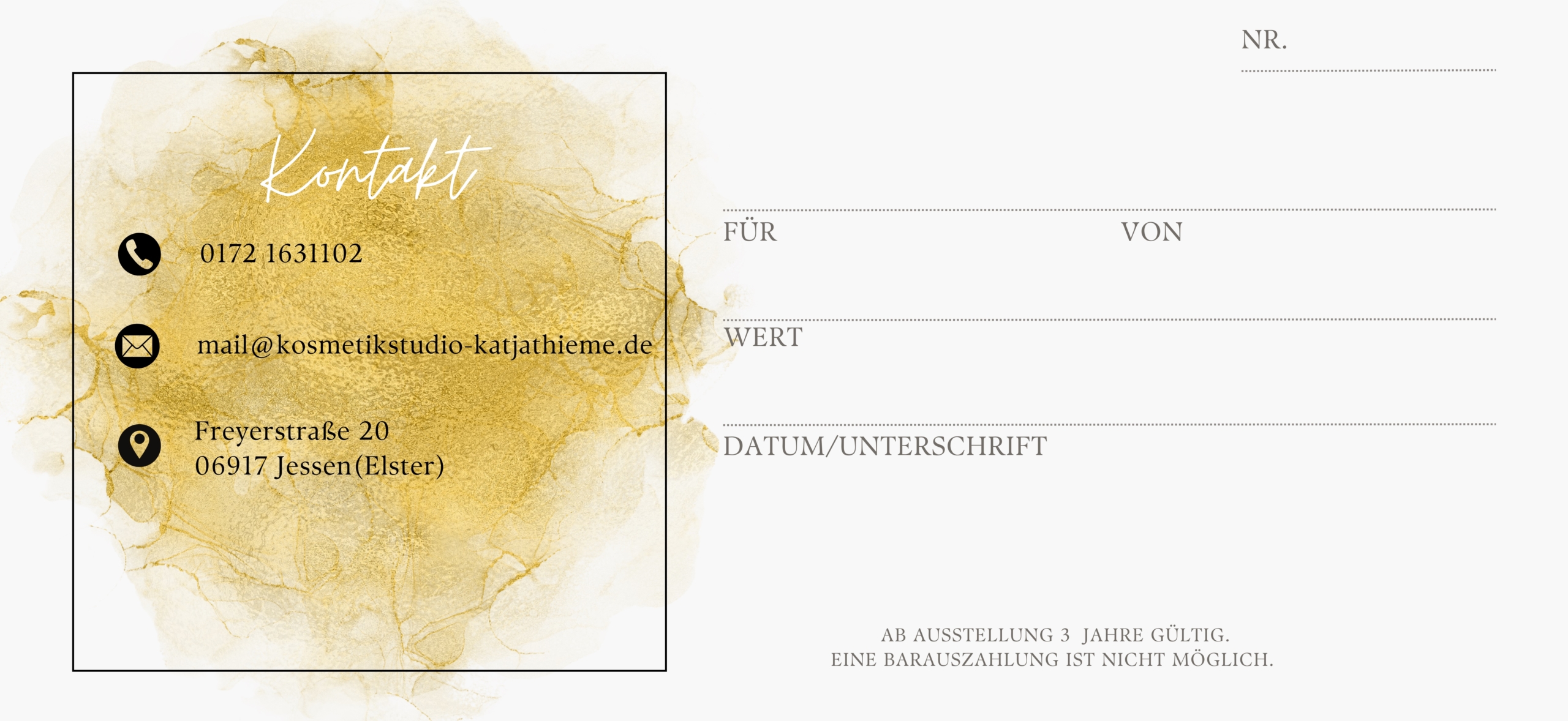 Geschenkgutschein (verschiedene Beträge)